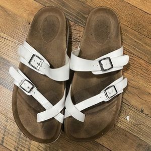 Time and true cork bed sandals